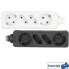 Фото #2 товара Удлинитель Inline Socket strip - 4-way - 2x CEE7/3 + 2x Euro CEE 7/16 - black - 5m