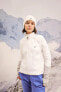 Fit Standart Fit Fermuarlı Yaka Baskılı Polar Sweatshirt A4501ax23wn