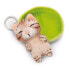 Фото #4 товара Сувенирный брелок или ключница для геймеров NICI Sleeping Pets Cat Bengal 8 cm Basket Key Ring