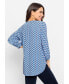 ფოტო #2 პროდუქტის Women's 3/4 Sleeve Geo Print Tunic Blouse