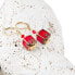 Playful women´s Summer Meadow earrings made of Lampglas ECU16 pearls