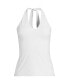 Women's Slender Halter Top Белый, XSmall - фото #3