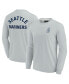 Фото #1 товара Men's and Women's Gray Seattle Mariners Super Soft Long Sleeve T-shirt