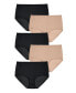 Фото #1 товара Plus Size Nylon Brief 5-Pack