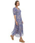 Women's Printed High-Low Midi Dress