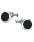 ფოტო #3 პროდუქტის Meisterstück Men's Steel and Black Onyx Cufflinks 112896