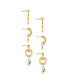 ფოტო #2 პროდუქტის 18k Gold-Plated 3-Pc. Set Cubic Zirconia Evil Eye Drop Earrings