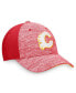 Фото #4 товара Men's Heather Red Calgary Flames Defender Flex Hat