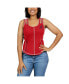 Фото #2 товара Women's Red St. Louis Cardinals Contrast Stitch Tank Top