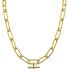 18''+ 2" extender Gold Plated or Silver Plated Oval Link Necklace