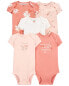 Фото #1 товара Baby 5-Pack Short-Sleeve Original Bodysuits 6M