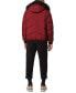 ფოტო #2 პროდუქტის Men's Down Bomber with Faux Fur Trim and Removable Hood