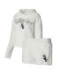Фото #1 товара Пижама Concepts Sport женская Cream Chicago White Sox Флисовая верхняя часть с капюшоном и шорты