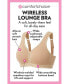 Plus Size Wireless Back-Close Lounge Bra