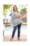 Фото #3 товара Women's Plus Size Oasis V-Neck Tunic Top