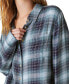 Фото #4 товара Women's Cloud Plaid Boyfriend Shirt