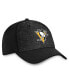 Фото #3 товара Men's Black Pittsburgh Penguins Authentic Pro Rink Flex Hat