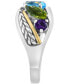 EFFY® Multi-Gemstone Statement Ring (2-5/8 ct. t.w.) in Sterling Silver & 18k Gold-Plate