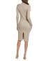 Фото #2 товара Madison Miles Sweaterdress Women's Beige S/M