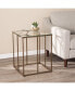 Фото #7 товара Imogen Contemporary End Table with Glass Top