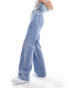 Фото #4 товара & Other Stories high rise straight leg jeans in light blue wash