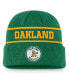 Men's Green Oakland Athletics Cooperstown Collection Rewind Terra Cuffed Knit Hat - фото #1