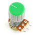 Фото #3 товара Potentiometer knob GS18 gray-green - 6/18mm - 5pcs.