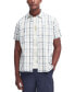 Men's Lerwick Short Sleeve Button-Front Check Pattern Shirt