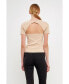 Women's Back Cut-out Detail Knit Top