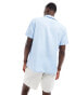 Another Influence beach shirt in ice blue