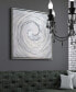 Swirl Textured Metallic Hand Painted Canvas Wall Art, 36" x 36"