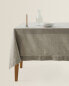 Hemstitched cotton tablecloth