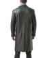 ფოტო #2 პროდუქტის Men Classic Leather Long Walking Coat - Big and Tall