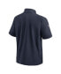 ფოტო #4 პროდუქტის Men's Navy Chicago Bears Sideline Coach Short Sleeve Hoodie Quarter-Zip Jacket