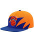 Фото #1 товара Men's Orange, Blue New York Knicks Hardwood Classics Sharktooth Snapback Hat