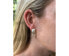 ფოტო #3 პროდუქტის Pearl and Cushion Cut Cubic Zirconia Drop Earring