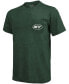Фото #3 товара New York Jets Tri-Blend Pocket T-shirt - Heathered Green