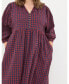 Plus Size Ceil Gingham Midi Dress