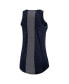 ფოტო #2 პროდუქტის Women's Navy New England Patriots High Neck Performance Tank Top