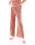 ONLY plisse wide leg trouser co-ord in dusky pink