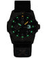 ფოტო #8 პროდუქტის Men's Swiss Bear Grylls Rule of 3 Sea Series Black Rubber Strap Watch 42mm