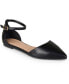 ფოტო #1 პროდუქტის Women's Reba Ankle Strap Pointed Toe Flats