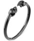 ფოტო #2 პროდუქტის Black-Tone IP Stainless Steel 3D $kull Cuff Bracelet