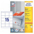 Фото #1 товара Avery Zweckform Avery 3669-200 - White - Rectangle - Permanent - A4 - Paper - Laser/Inkjet
