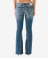 ფოტო #2 პროდუქტის Women's Joey Low Rise Super T Flare Jeans