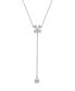 White Topaz Flower Necklace in Sterling Silver
