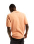 Levi's knitted polo shirt with small logo in orange