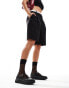 Фото #3 товара London Rebel Harper chunky buckle mary jane in black croc