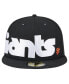 Фото #3 товара Men's Black San Francisco Giants Checkered Undervisor 59FIFTY Fitted Hat