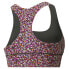 Фото #4 товара Puma Mid Impact Forever Luxe Ellavate Graphic Sports Bra Womens Multi Casual 520